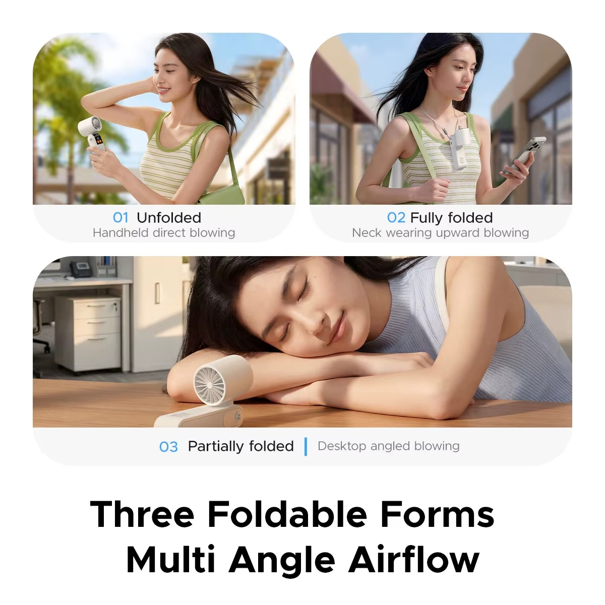 Portable TEC Cooling Handheld Fan